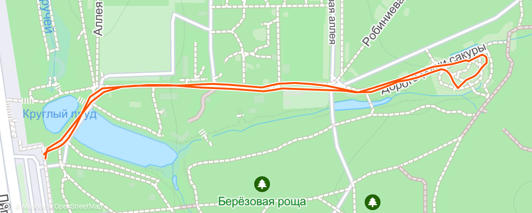 Mappa dell'attività Утренняя прогулка