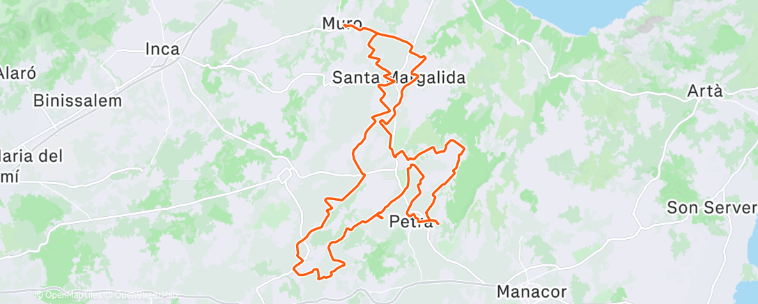 Map of the activity, Gravel