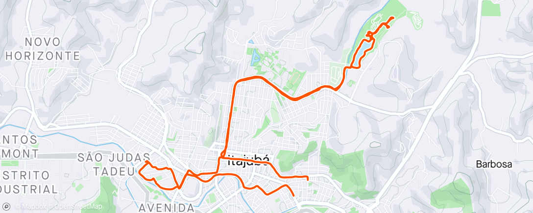 Mappa dell'attività Pedalada de mountain bike vespertina