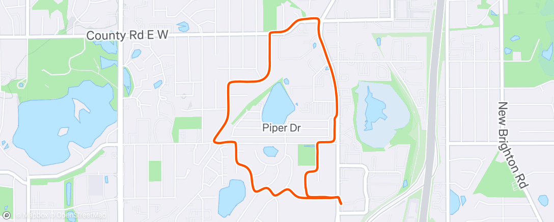 Mapa de la actividad, Lunch Walk