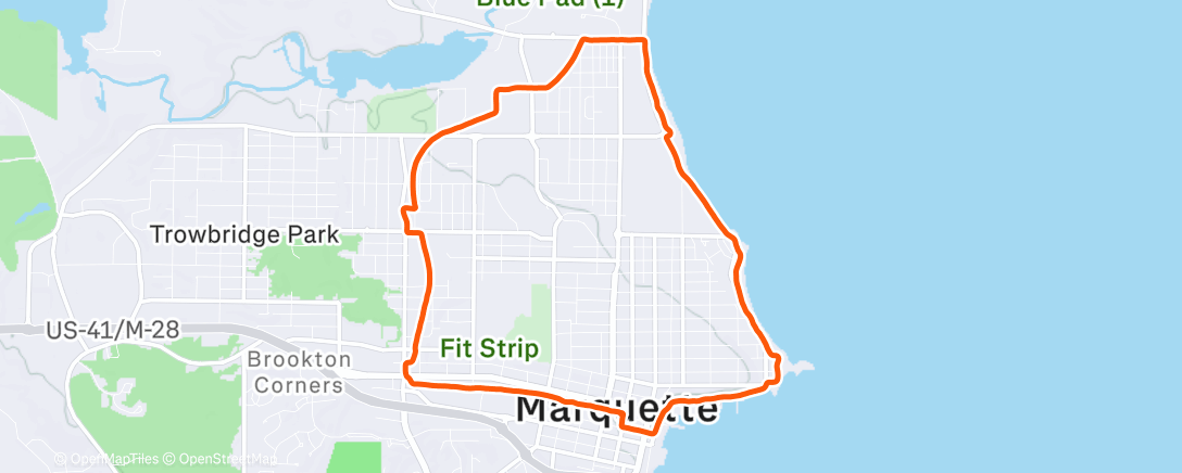 Карта физической активности (Muffin Run!)