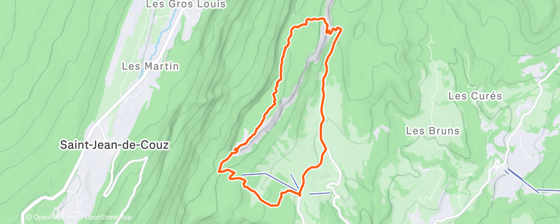 Map of the activity, Randonnée le matin