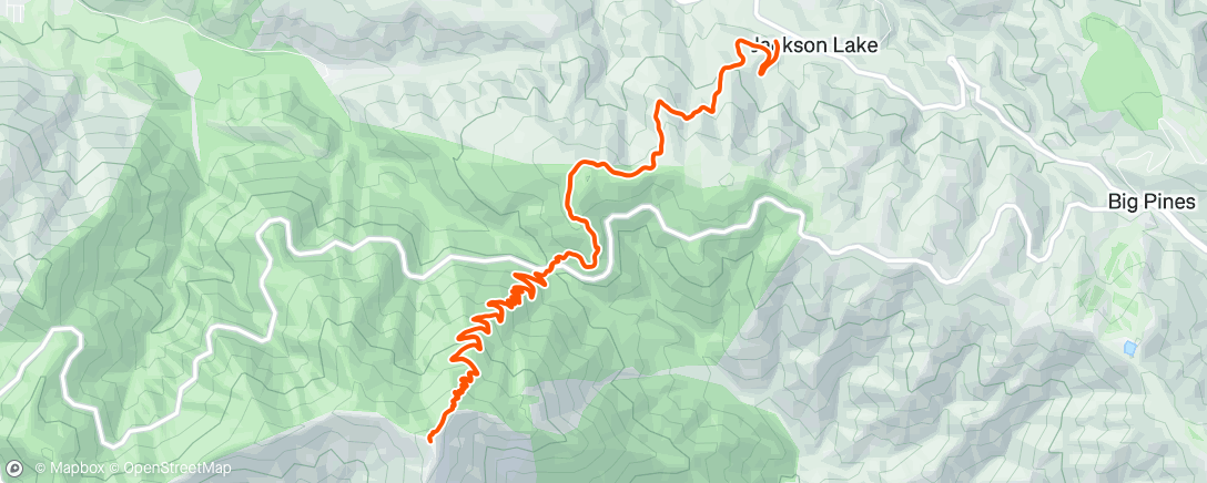 Map of the activity, Morning Hike