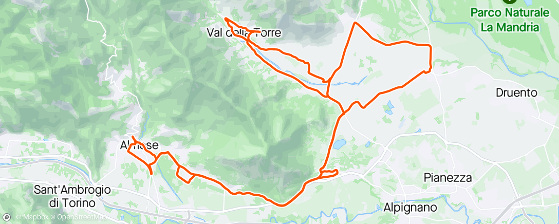 Map of the activity, un giovedì … 😎😅🚴🏻‍♀️💚🎈💪🏻☁️🌥️☁️