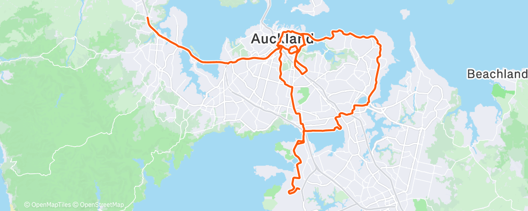 Map of the activity, Tough ride after tough night