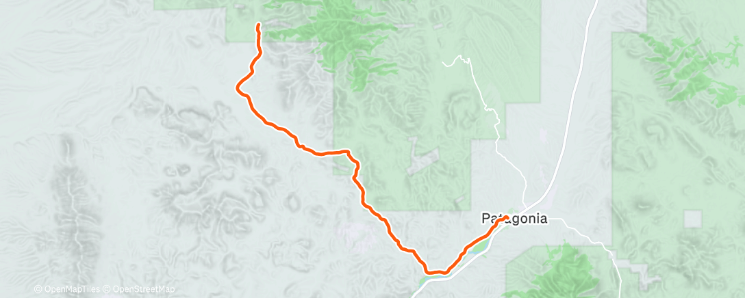 Map of the activity, Afternoon Ride