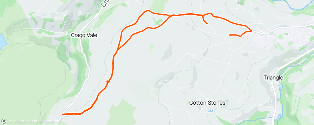 Map of the activity, Steep lane and beyond