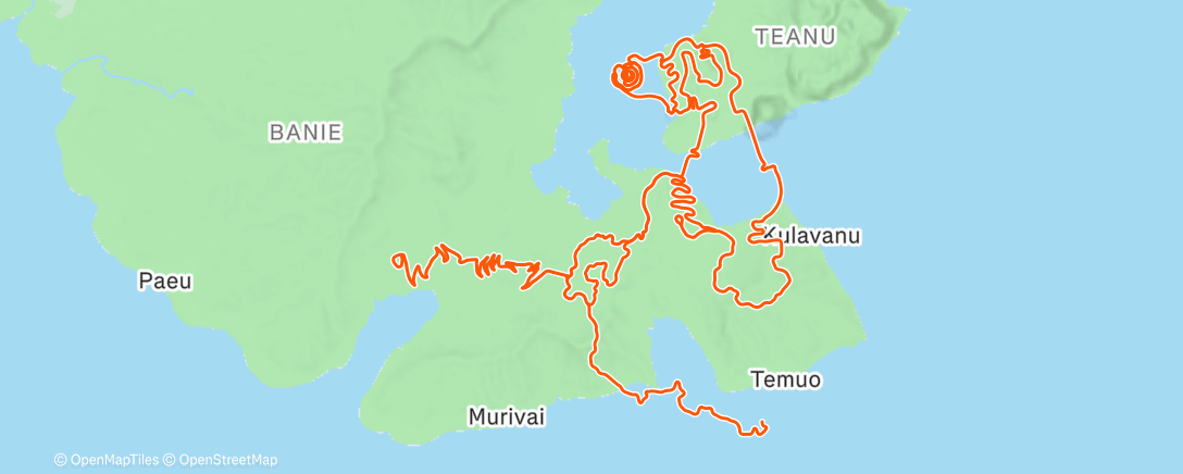 Map of the activity, Zwift - Tröskel 6x10/3+ skarv on Four Horsemen in Watopia