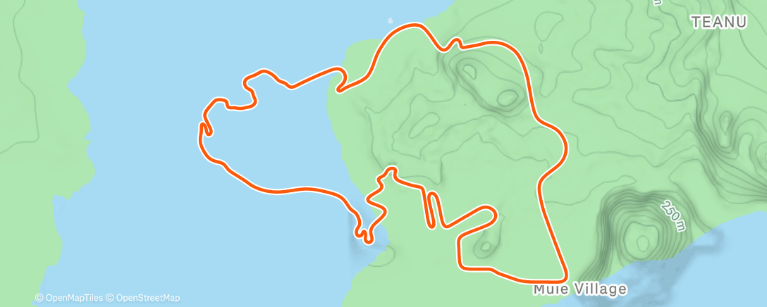 Map of the activity, Zwift -  on Beach Island Loop in Watopia