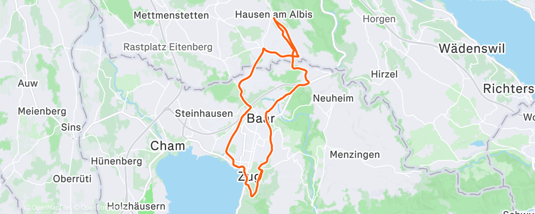 Peta aktivitas, Fahrt am Nachmittag