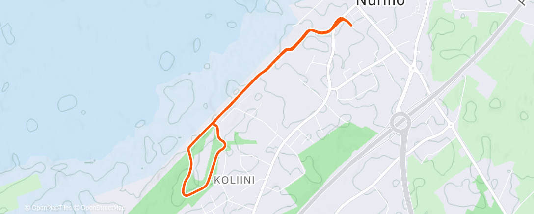 Map of the activity, Morning Walk