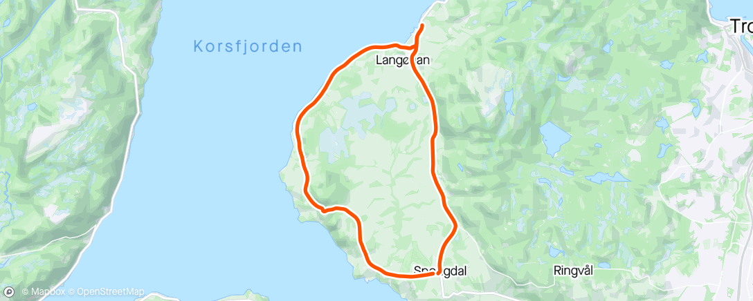 Map of the activity, Sjøsprøyten Tempo Bedrift 2024