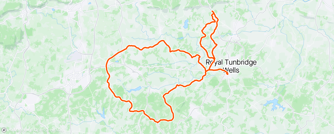 Map of the activity, Meridian to Crown, Turners Hill