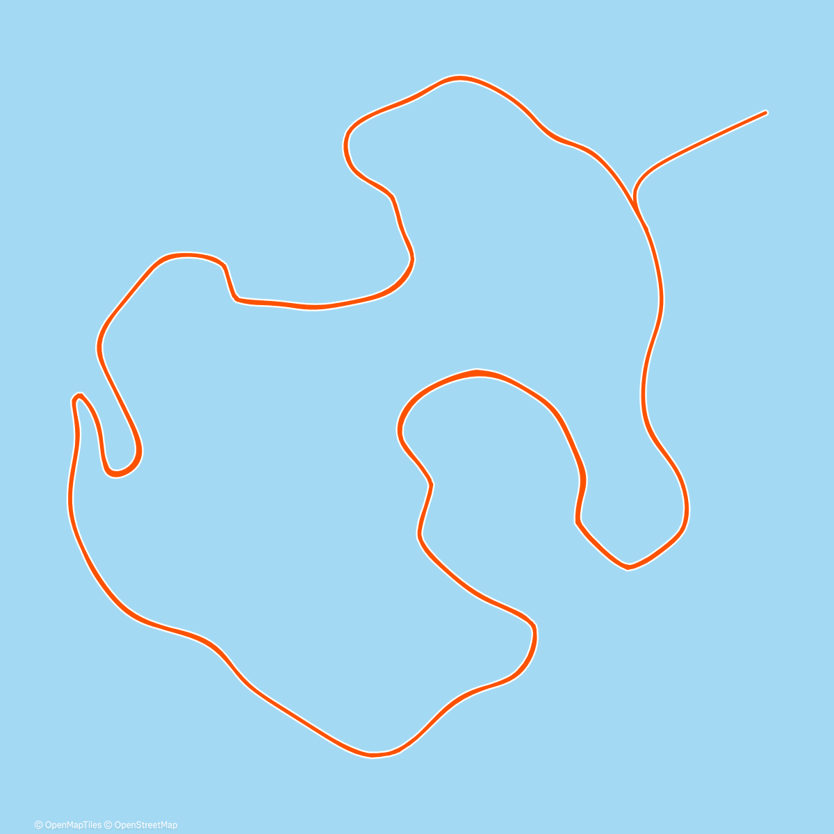 Карта физической активности (Zwift - Grin And Bear It on Volcano Circuit in Watopia)