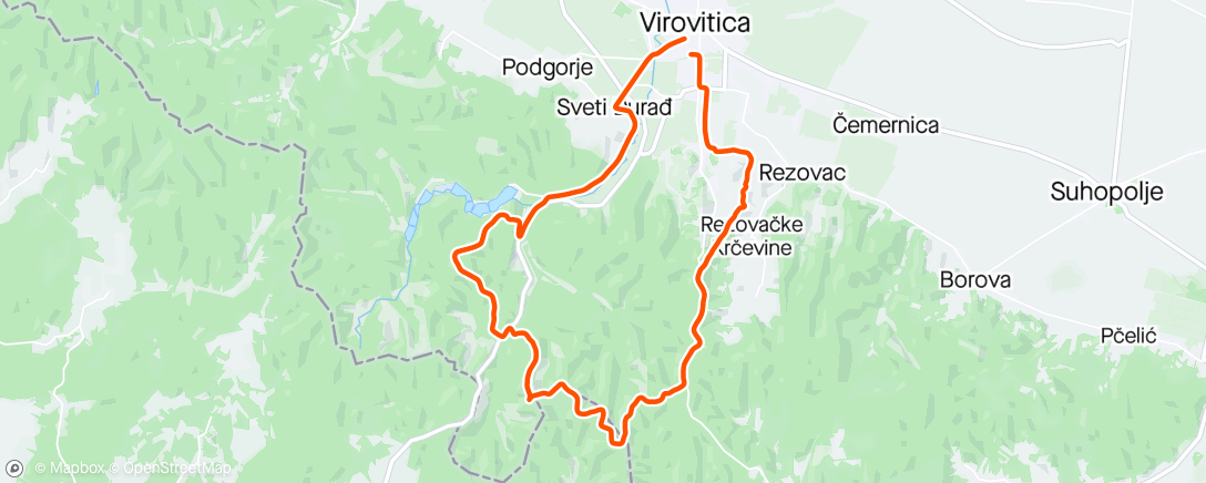 Map of the activity, Vilinsko oko