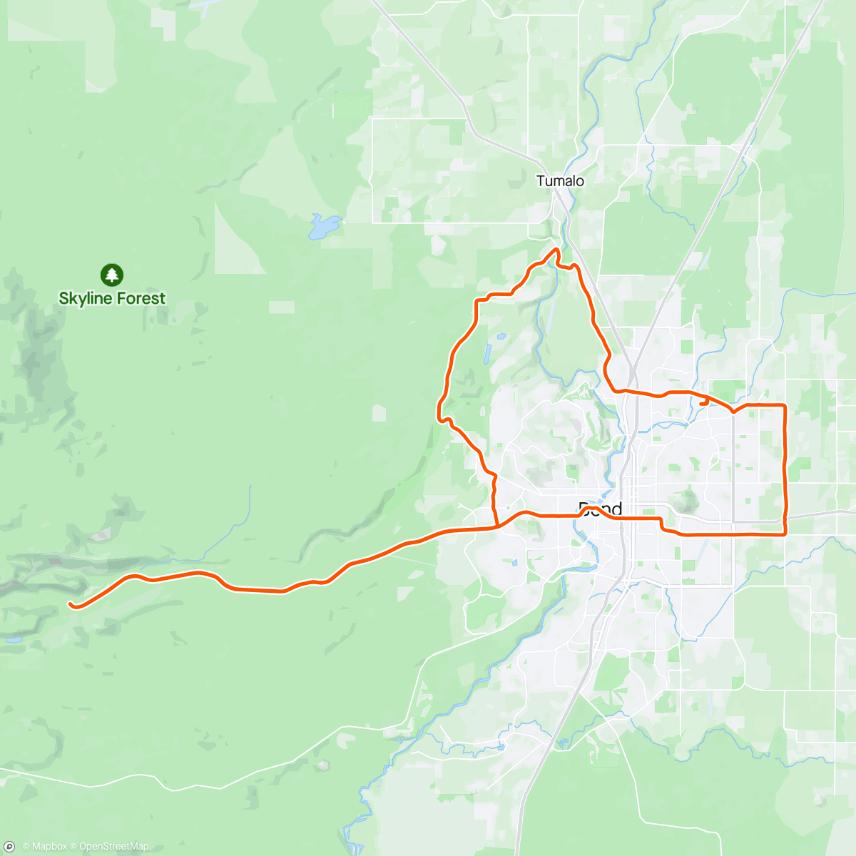 Map of the activity, Three Rivers