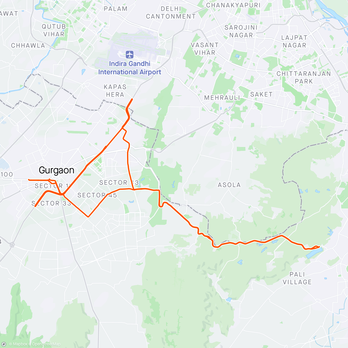 Map of the activity, Mission Non-Stop Century - Day - 543