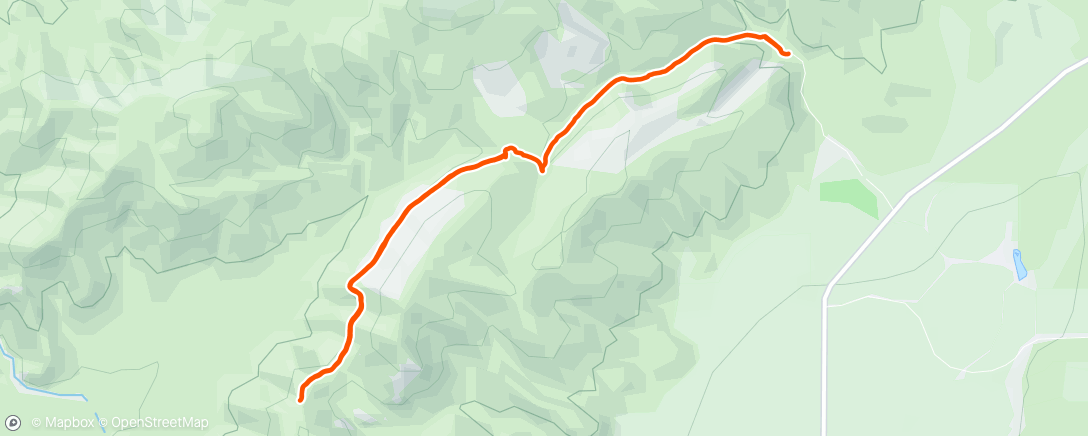 Map of the activity, Run from Gray Butte to Smith Rock