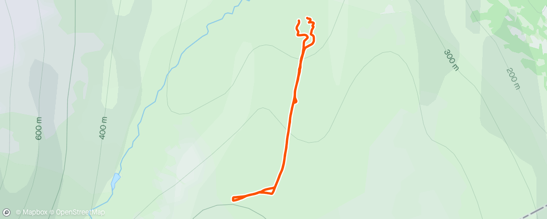 Карта физической активности (Lunch Backcountry Ski)