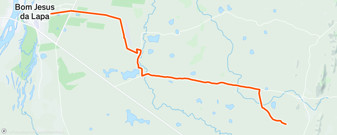Map of the activity, Pedalada de mountain bike matinal