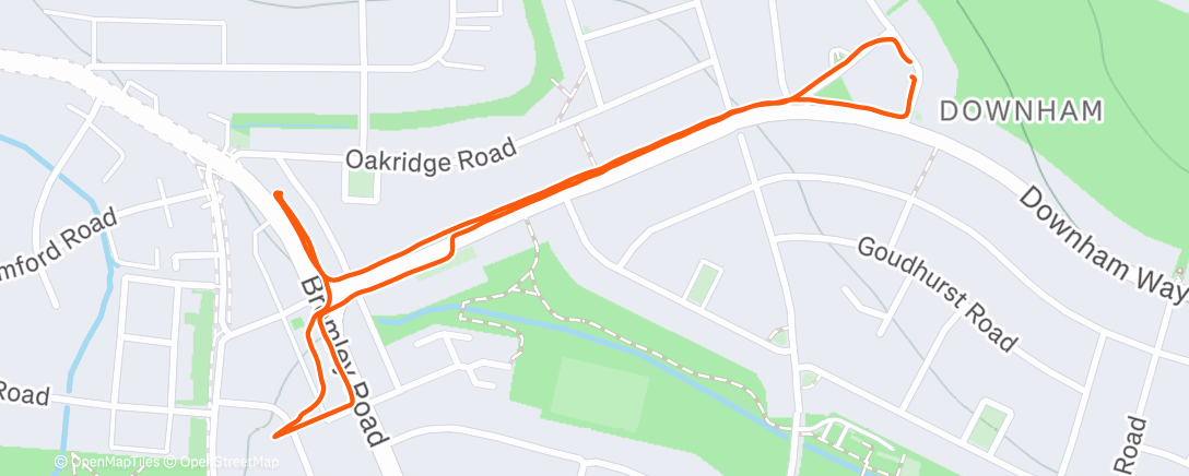 Map of the activity, Lunch Walk