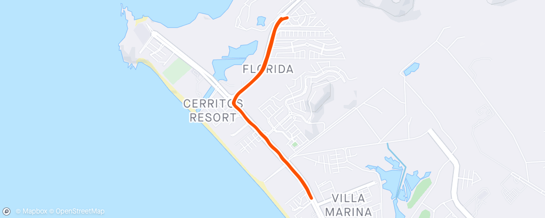 Mapa da atividade, Carrera de mañana