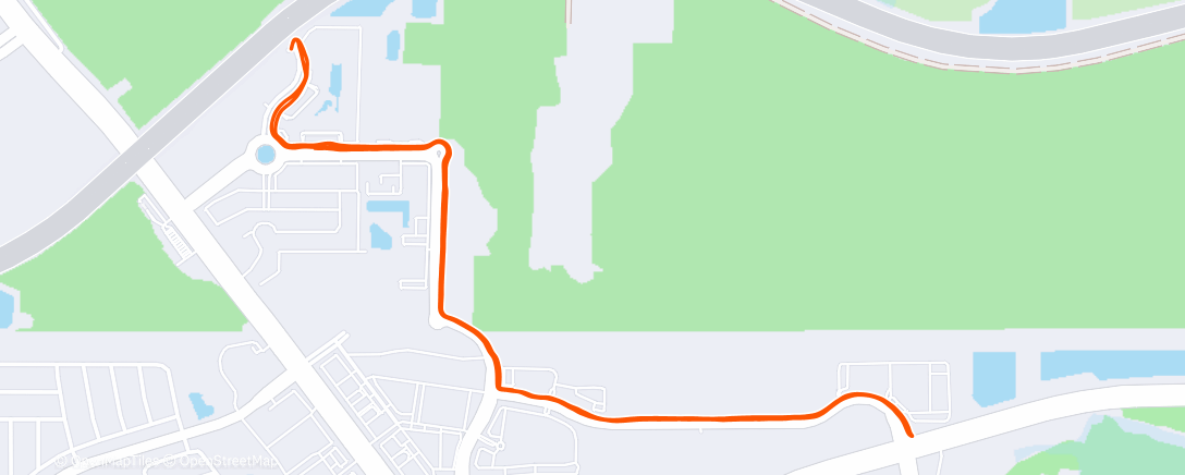 Map of the activity, Morning Run