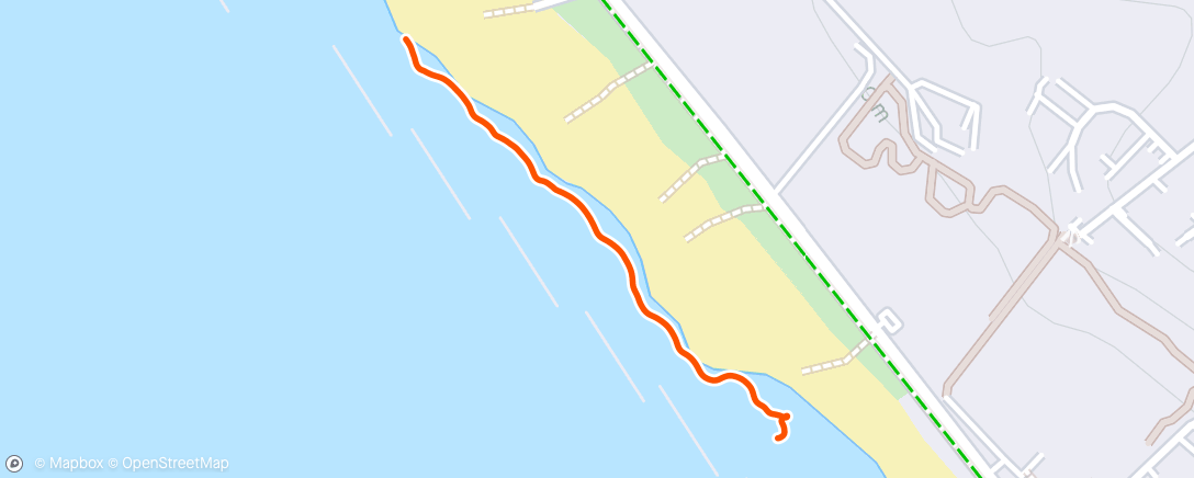 Map of the activity, Paddle Boarding at San Leone Beach