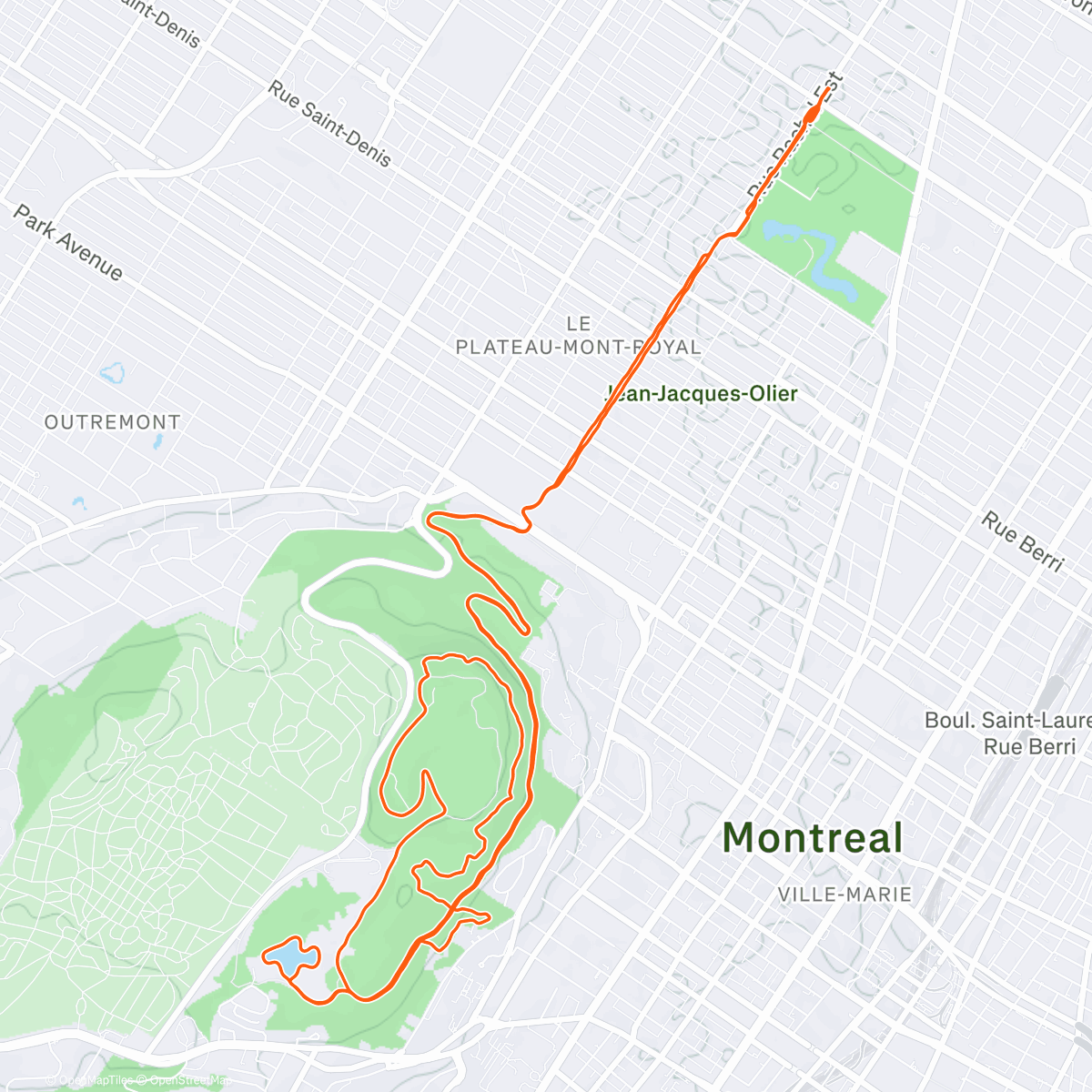 Map of the activity, Dimanche ensoleillé ☀️