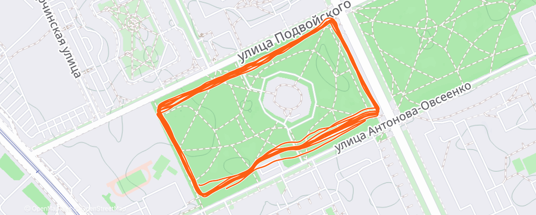 Карта физической активности (Afternoon Run)
