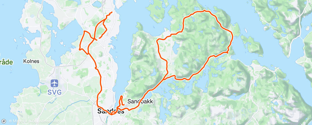 Map of the activity, Morning Ride