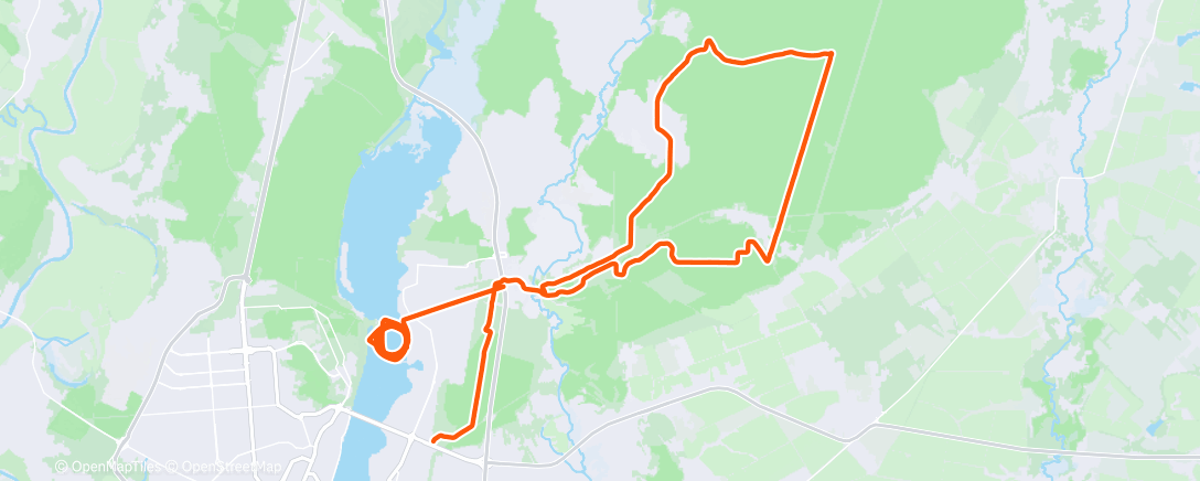 Map of the activity, Утренний велозаезд