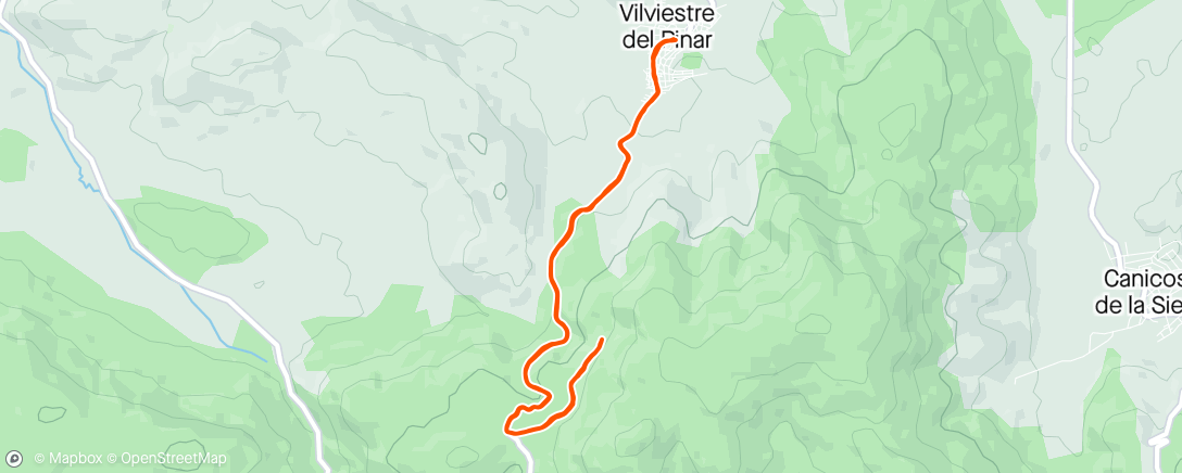 Map of the activity, Vilviestre Walk