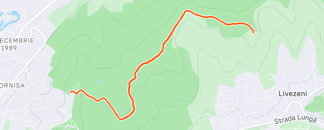 Map of the activity, Christmas Run with Zsófi & Máté