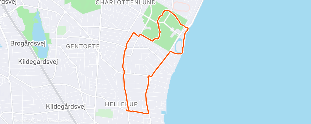 Map of the activity, Afternoon Hike