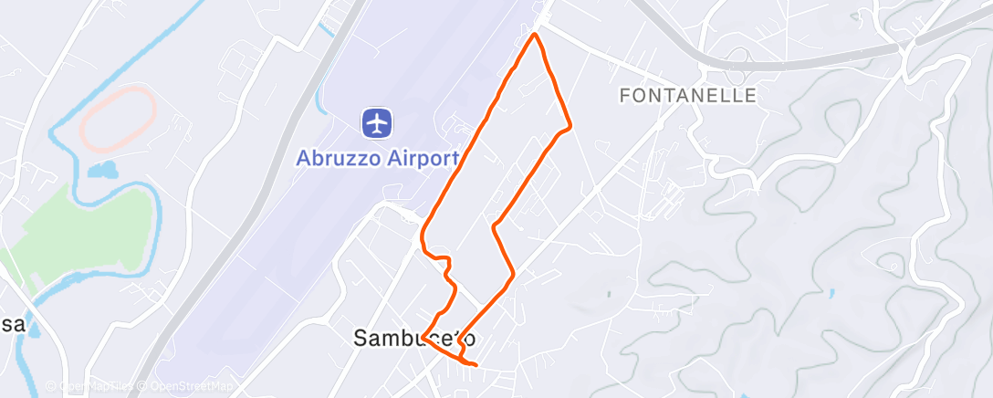 Map of the activity, Camminata pomeridiana