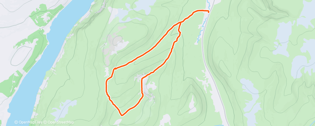 Map of the activity, Morning Hike