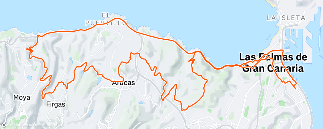 Map of the activity, Bicicleta por la mañana