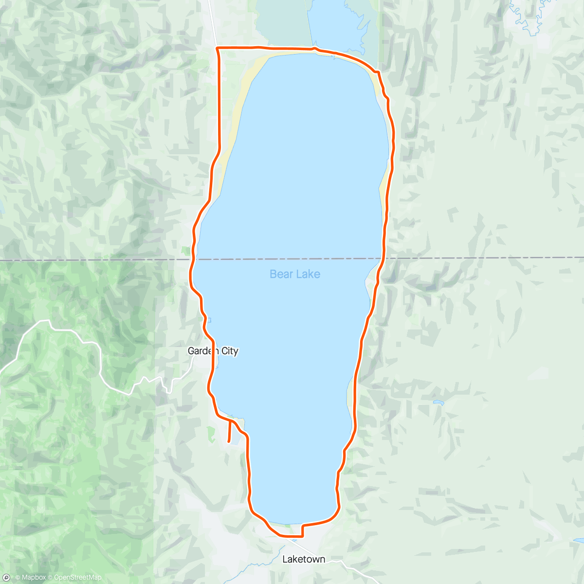 Map of the activity, Bear Lake RR - 3rd