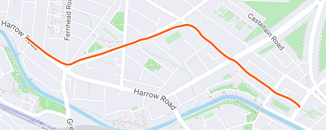 Map of the activity, Buggy run home 🛒