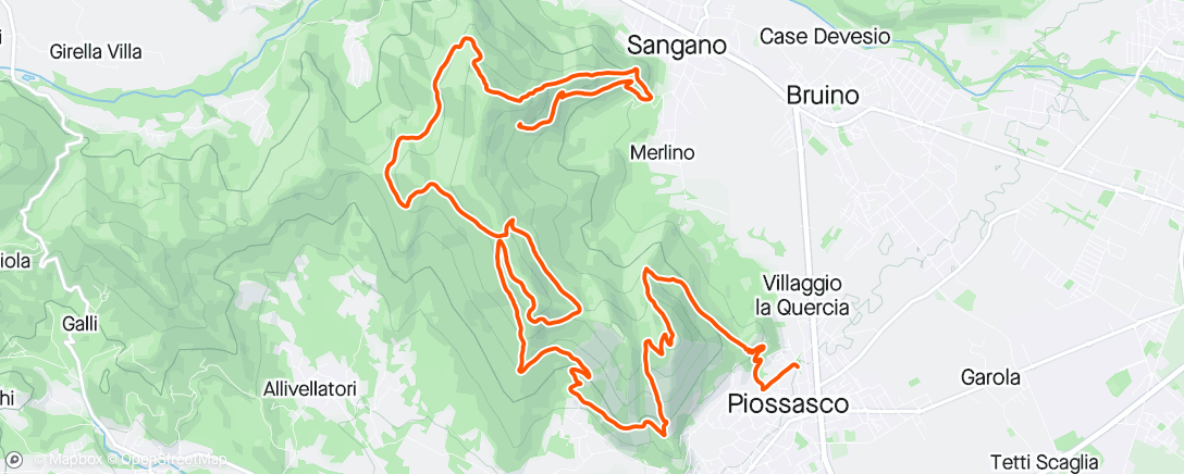 Карта физической активности (Sky Trail Monte San Giorgio 32km 2000mt D+)