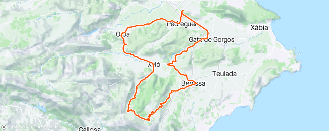 Map of the activity, Giro camp D13