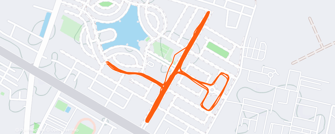 Map of the activity, Morning Run