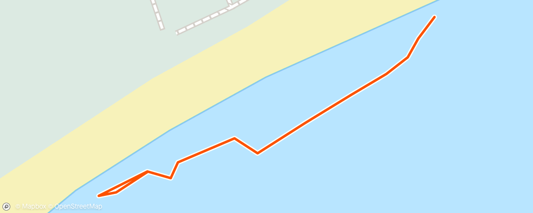 Map of the activity, Quick Swim