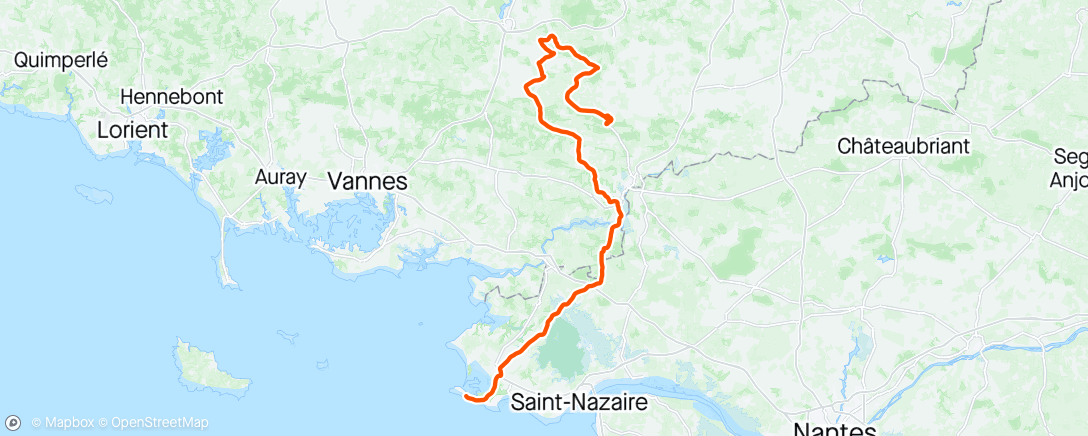 Mapa de la actividad (Tour de Bretagne #4)