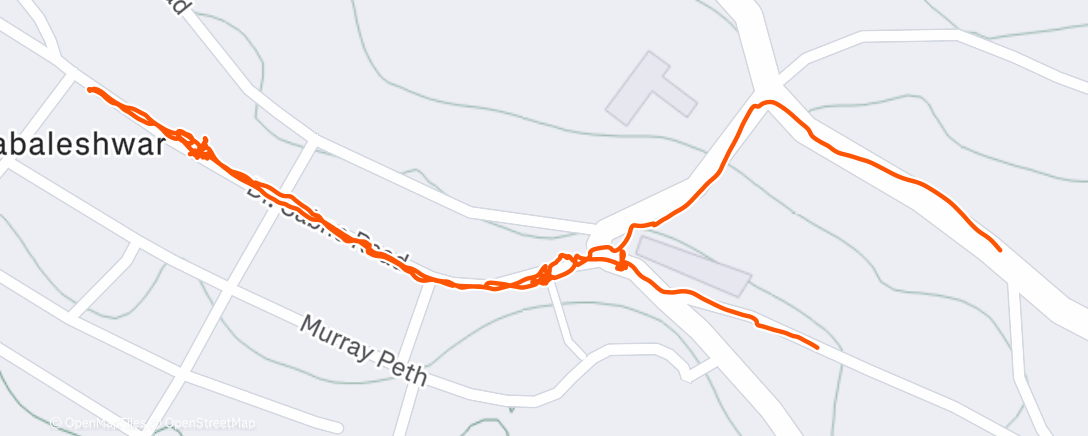 Map of the activity, Girivihar to market