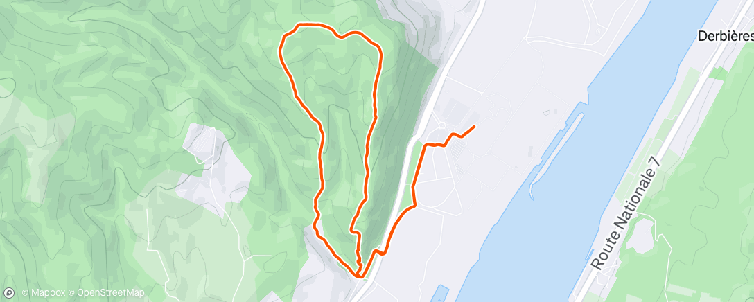 Map of the activity, Trail le midi