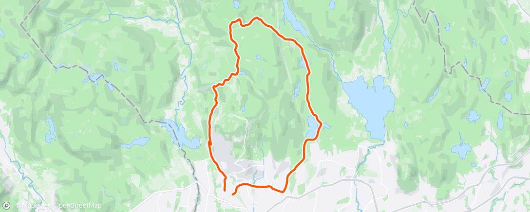 Map of the activity, Bakveien til Nordmarkskapellet