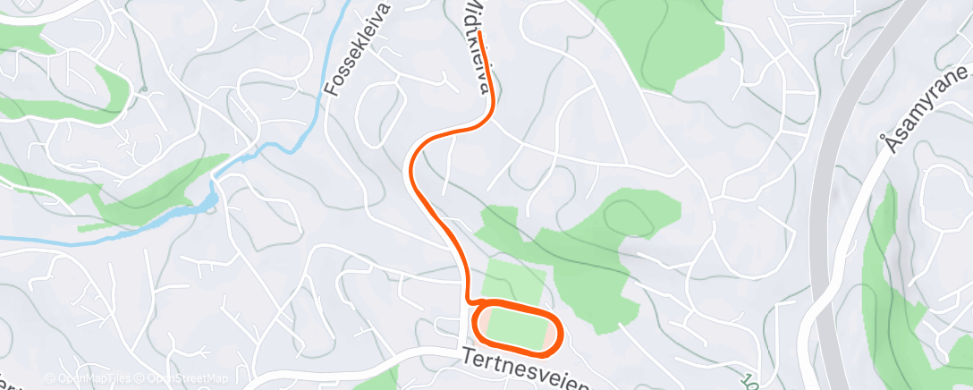 Map of the activity, 10x3 min p:1 min