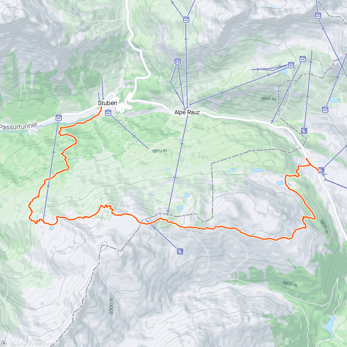 アクティビティ「2. Wanderung St. Anton」の地図